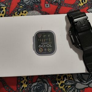 Advanced Smartwatch with Black Strap